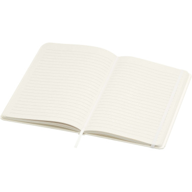 Logotrade promotional giveaway picture of: Bass A5 recycled hard cover notebook with lined pages